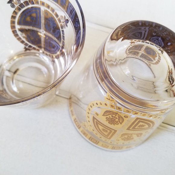 CULVER Barware Coronet, 22K Gold Low Ball Glass - Picture 8 of 8